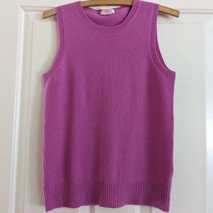 J. Crew Sweater Vest Orchid Cashmere Small